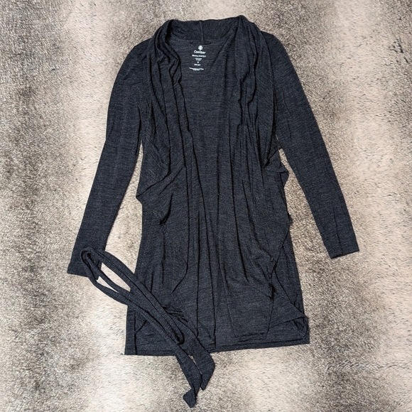 Coolibar Suffolk Merino Cardigan UPF 50+ Grey Women's Small - Picture 2 of 7